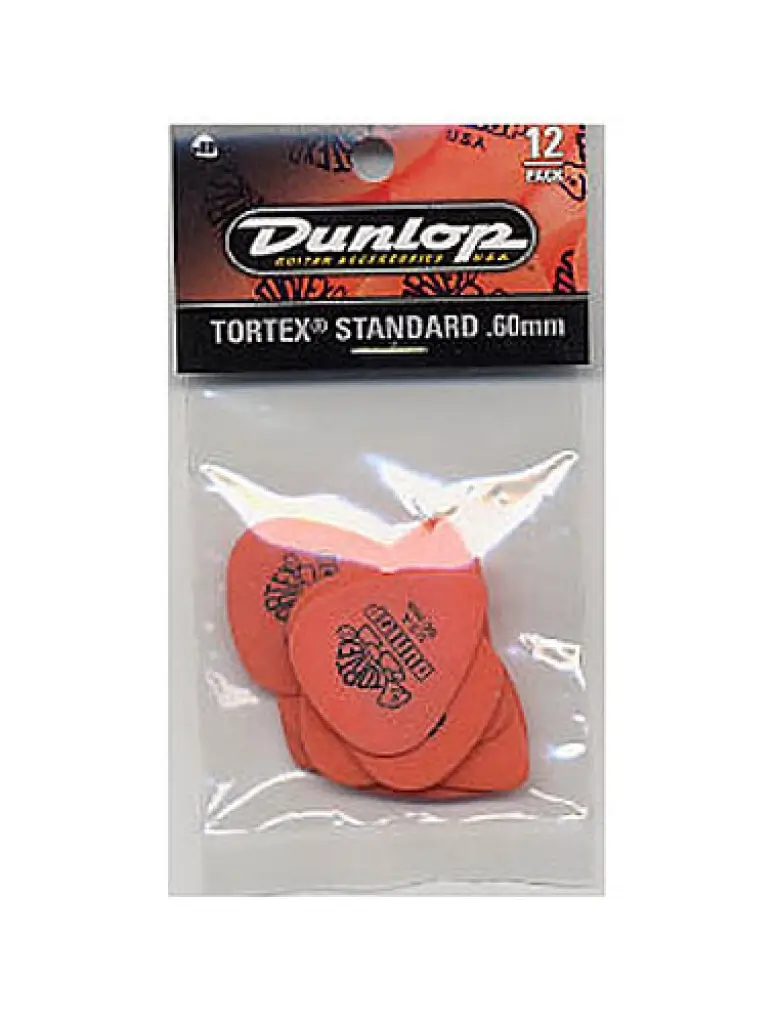 Dunlop Standard 0.6mm Plectrum 12 Pack